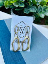 Matte Gold Tiered Earrings