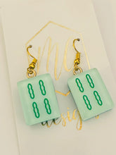 Mahjong Tile Earrings – Handmade Jewelry by MC Designs