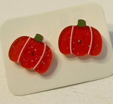 New Glitter Acrylic Halloween Stud Earrings