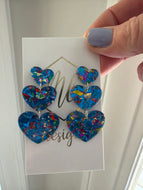 Fun Acrylic Valentine Earrings