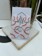 Triple Tiered Sports Ball Earrings