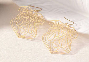 Bulldog Filigree Earrings