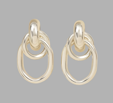 Multi Circle Matte OG Gold Earrings