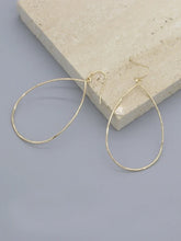 Simple Teardrop Earrings Gold and Silver