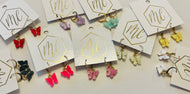 Butterfly Small Gold Huggie Hoops