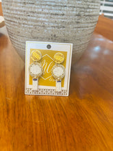 Tennis Racket Beaded Earrings