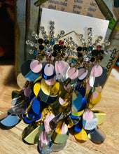 Large Colorful Sequin Earrings