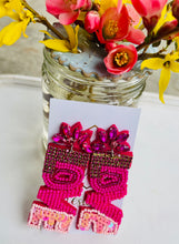 Beaded XOXO or LOVE Earrings