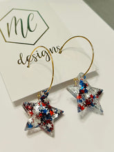 USA Star Earrings