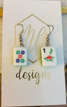 Tiny Mahjong Dangle Earrings