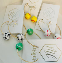 Sports Hoop Earrings