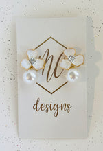 Pearl Flower Dangle Earrings