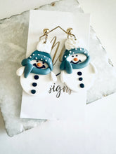 Snowman Earrings Christmas