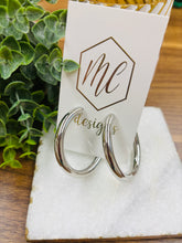 CLASSIC SHINY CHUNKY HOOPS EARRINGS 1.75 INCH