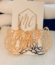 Tiger Earrings Black