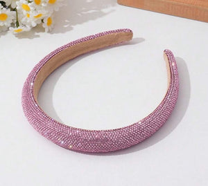 Rounded Flat Jewel Rhinestone Headbands