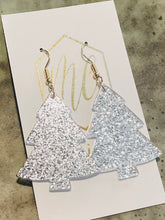Silver Glitter Christmas Trees