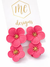 New Double Flower Earrings