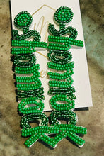 Beaded St Patty Day Earrings