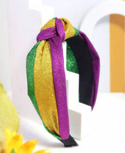 Mardi Gras Jeweled Sequin and Leather Headbands