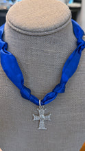 Blue Scarf Necklaces