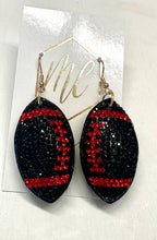 Rhinestone Football Earrings