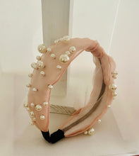 Pink Shimmery Pearl Headband