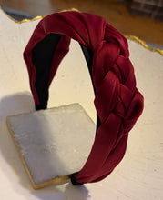 Maroon Side Braid Headband