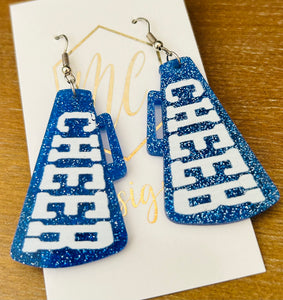 Cheer Megaphone Earrings