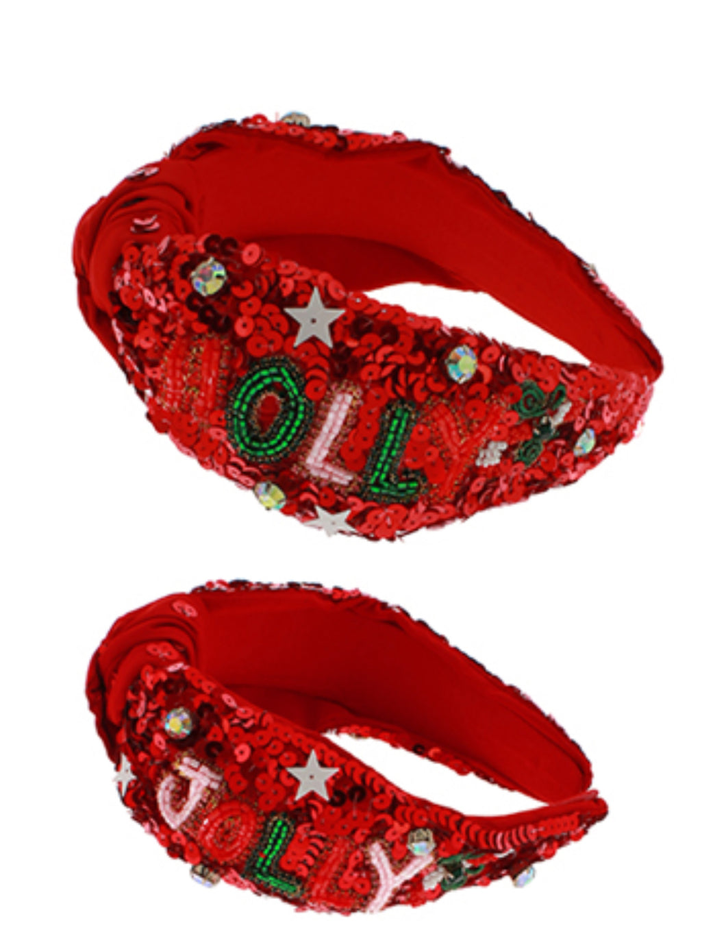 Sequin Beaded Christmas Headbands