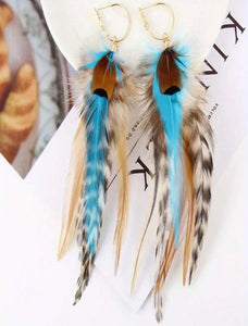 Feather Western Earrings