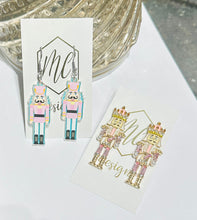 New Enamel Nutcracker Christmas Post Earrings