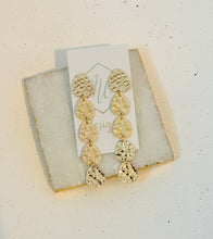 Gold Circle Tiered Earrings