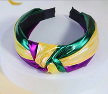 Mardi Gras Jeweled Sequin and Leather Headbands