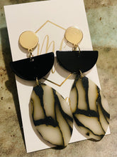 New Gold and Black Earrings