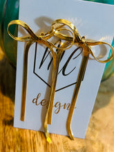 Thick Chain Bow Earrings
