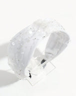 White Tulle and Pearl Headband
