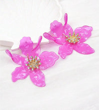 Large Flower Acrylic Earrings