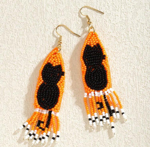 Halloween Beaded Earrings