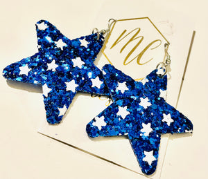 USA Star Earrings