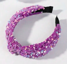 Iridescent Sequin Knot Kid’s Headbands