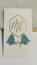 Glitter Christmas Tree Studs
