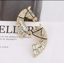 Rhinestone Jewel Horse Earrings