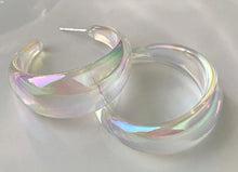 Iridescent Hoop Earrings