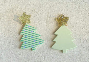 Christmas Silkscreen Earrings