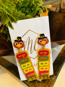 Thanksgiving Acrylic Earrings