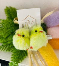 Chenille Chick Easter Plush Earrings