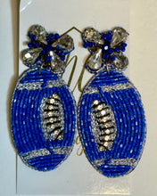 New Jeweled Football Seed Beaded Earrings