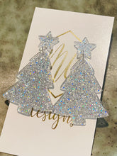 Silver Glitter Christmas Trees