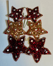 Triple Star Seed Beaded Earrings